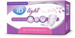 Прокладки урологические ID Light Ultra mini 28шт
