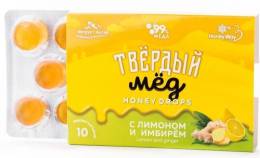Твердый мед Карамель медовая Имбирь и лимон 30г
