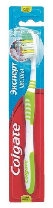 Colgate Колгейт Зубная щетка Эксперт Чистоты средняя