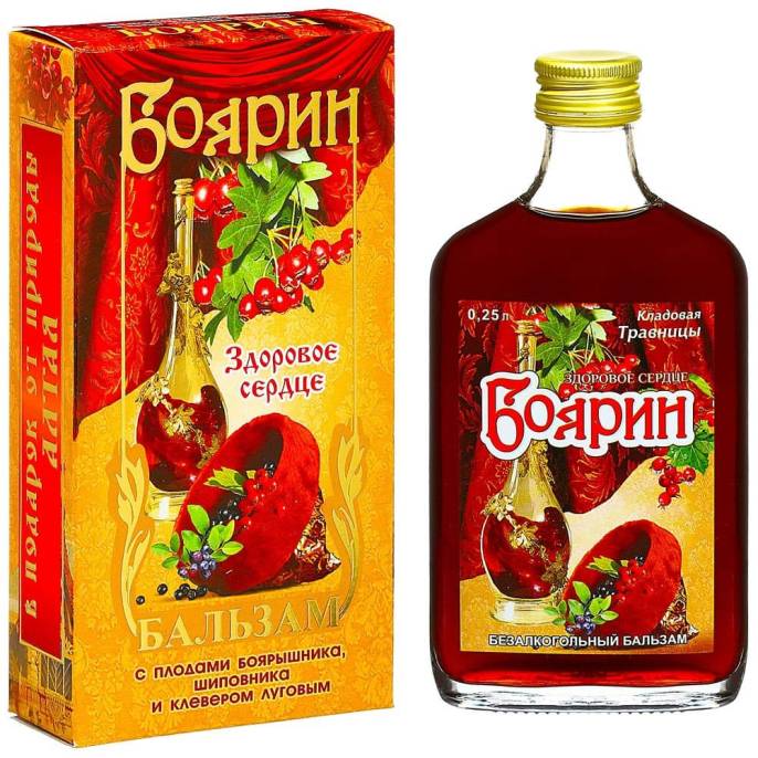 Бальзам медовый «Боярин» здоровое сердце, 250 мл.