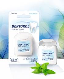 DENTOROL Денторол Зубная нить с триклозаном 65м
