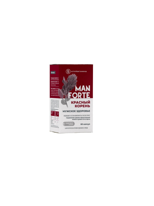 Красный корень Man Forte мужское здоровье 60 капсул