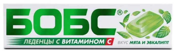 Бобс леденцы Мята и эвкалипт 10 шт