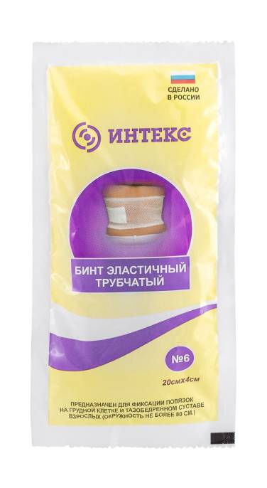 Бинт Интекс размер 6 эластичный трубчатый 1шт