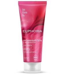 Интимный гель смазка с афродизиаками Intimly Euphoria Клубника и персик 75мл
