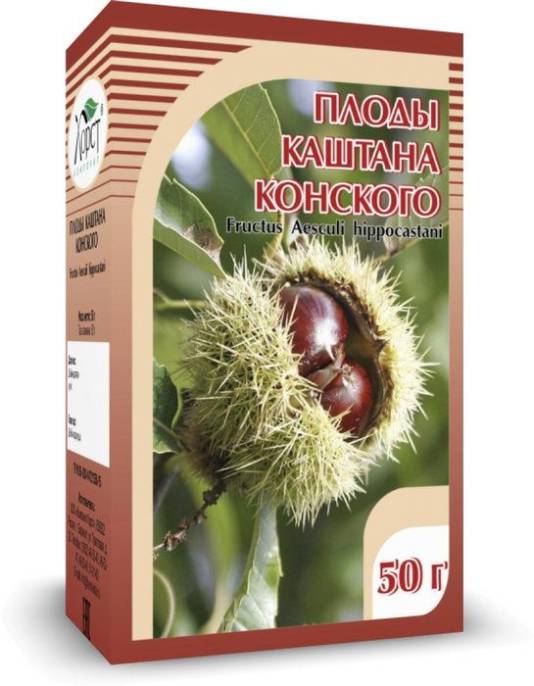 Каштан конский плоды 50г