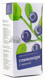 Фиточай №11 Глюконорм с черникой при сахарном диабете