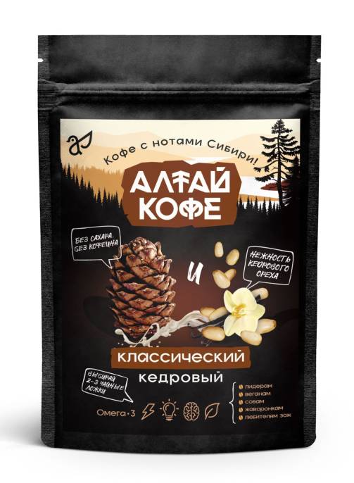 Кофе Алтай Классический кедровый Алтай Селигор 120г