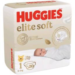 Подгузники HUGGIES Elite Soft 1 3 5кг 20шт