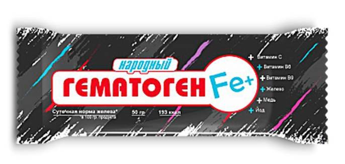 Гематоген народный Феррум плюс 50г