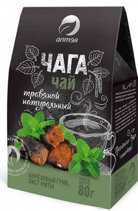 Чага чайный напиток с мятой 80г