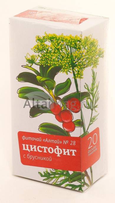 Фиточай №28 Цистофит с брусникой 20 пакетиков