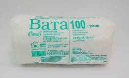 Вата хирургическая стерильная 100г