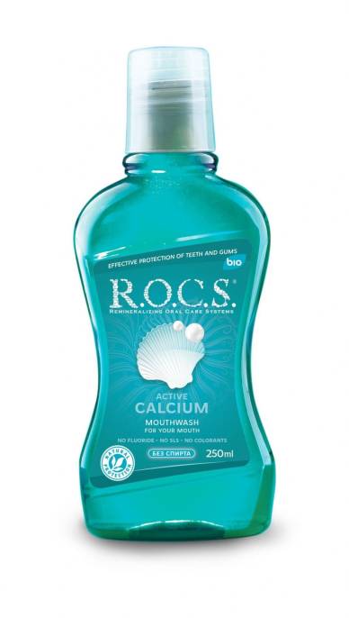 ROCS Рокс Ополаскиватель Активный кальций 250мл