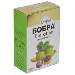 СЕКРЕТ БОБРА Embotinc При тромбоэмболии 30 кап.