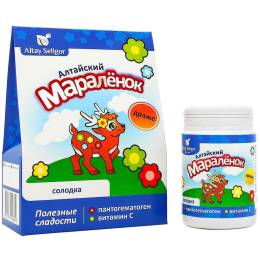 Драже «Алтайский мараленок» с солодкой - отхаркивающее
