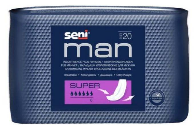 Вкладыши урологические Bella Seni Man Супер 20 шт