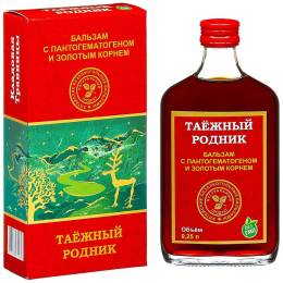 Бальзам «Таёжный родник» с пантогематогеном, 250 мл.