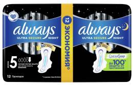 Прокладки Always Олвейс Ultra Night экстра защита Duo 12шт