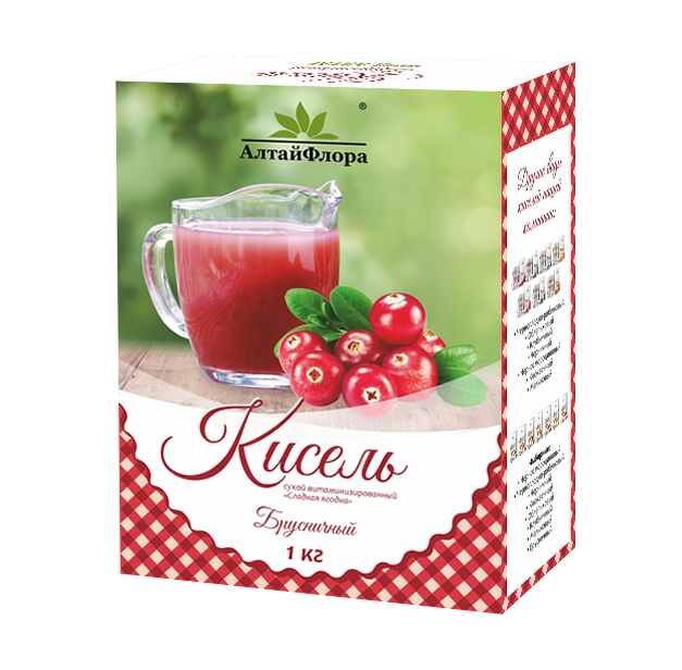 Кисель Сладкая ягодка Брусничный 1 кг