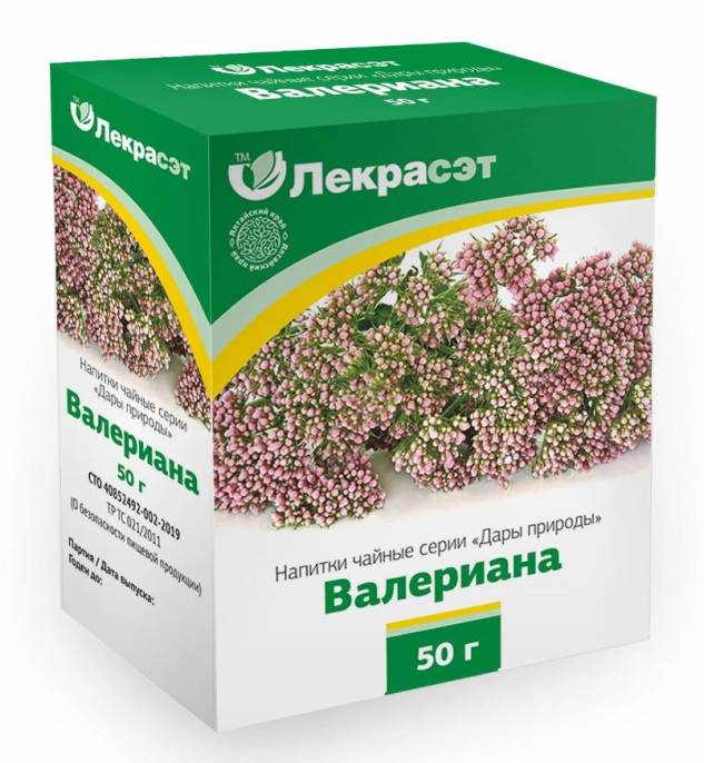 Валериана корень чайный напиток Лекра Сэт 50г