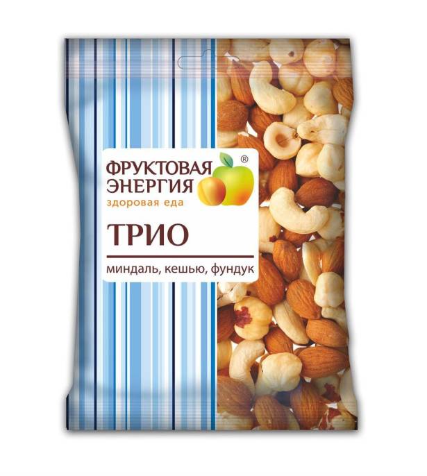 Сухофрукты Фрути Трио ореховые 35г