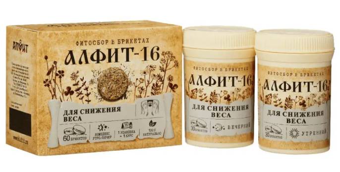 Алфит 16 Для снижения веса фиточай для похудения травы 60 гр