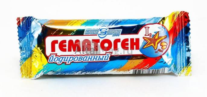 Гематоген народный йодированный 40г