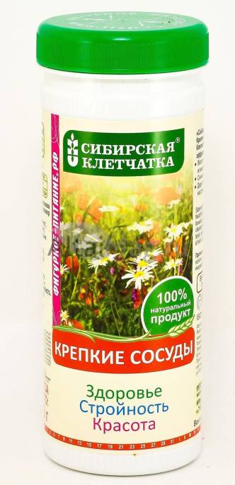 Клетчатка Сибирская Крепкие сосуды банка 170 г