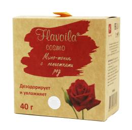 Мыло Флавойла космо Мыло тоник с лепестками роз Дезодорирует и увлажняет Сашера Мед 40г