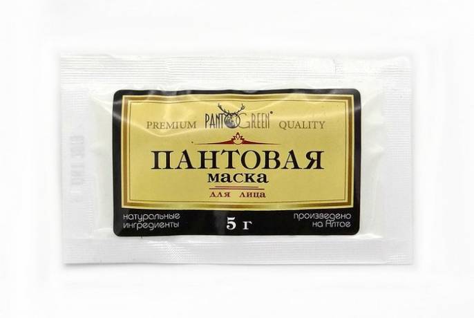 Пантовая маска для лица PANTOGREEN 5г