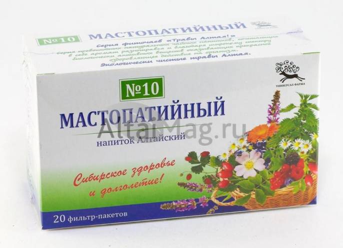 Мастопатийный чайный напиток Алтайский 10 20 пакетиков