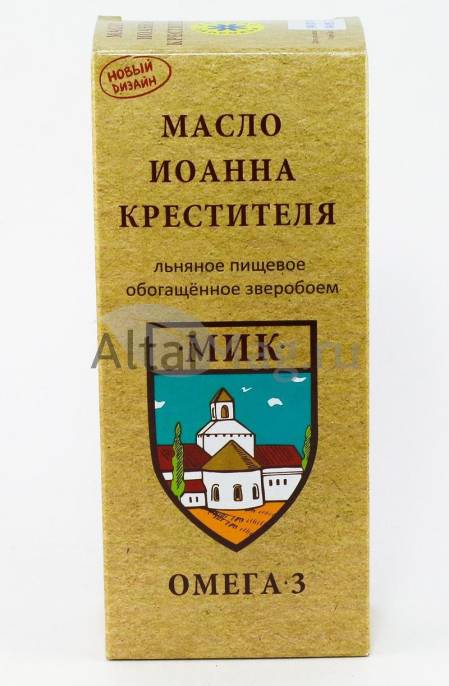 Масло льняное Иоанна Крестителя обогащенное зверобоем 200 мл