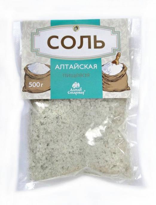 Соль алтайских озер пищевая 500 г