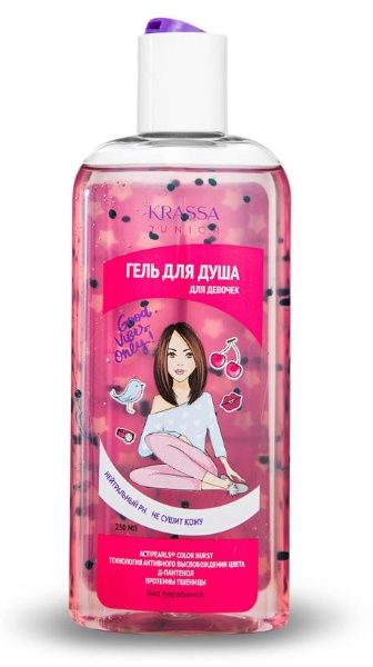 Гель для душа Krassa Junior для девочек 250мл