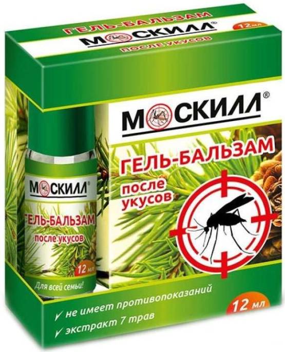 МОСКИЛЛ Бальзам гель после укусов 12мл
