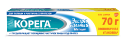 Корега Крем для фиксации зубных протезов мятный экстрасильны