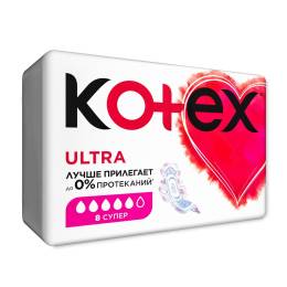 Прокладки Kotex Котекс Ультра сетч Супер №8