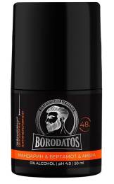 Парфюмированный дезодорант антиперспирант мандарин/бергамот/амбра Borodatos 50мл