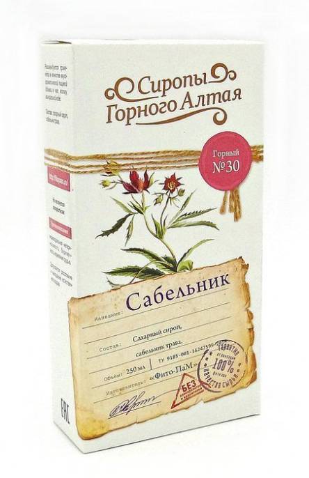 Сироп Горный №30 Сабельник 250мл