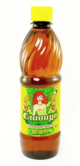 Масло льняное Славица нерафинированное высший сорт 500 мл