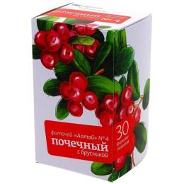 Фиточай Алтай №4: «Почечный» с брусникой, 30 ф.п.