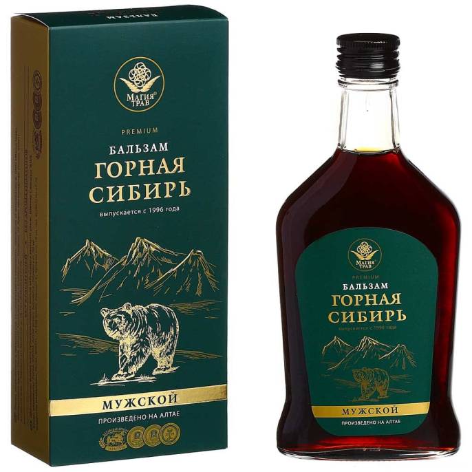 Бальзам «Горная Сибирь» мужской, 250 мл.