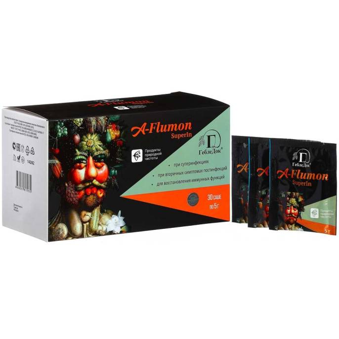 A-Flumon SuperIn в саше при суперинфекциях для восстановления иммунных функций