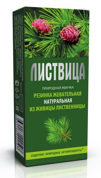 Смолка жевательная лиственничная Листвица 4шт