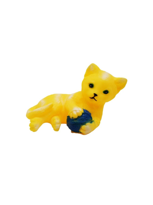 Резиновые игрушки котенок с мячиком 21*12см