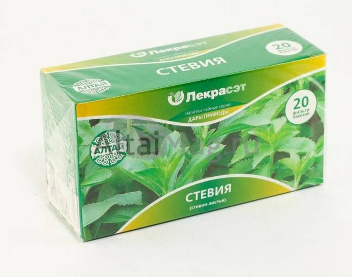 Стевия листья чайный напиток 20 пакетиков