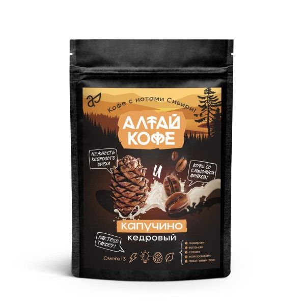 Кофе Алтай Капучино кедровый Алтай Селигор 120г