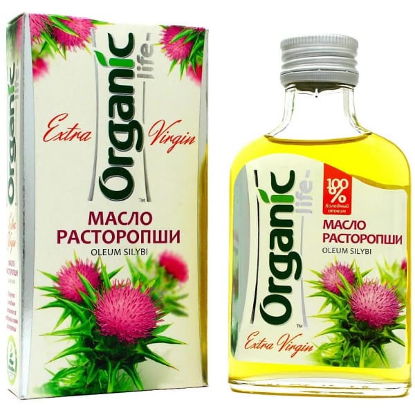 Масло расторопши «Organic life» для здоровья печени, 100 мл