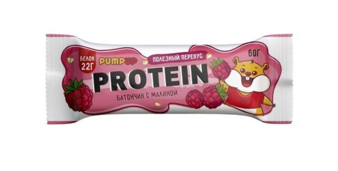 Батончик протеиновый PUMP UP Малина 60г